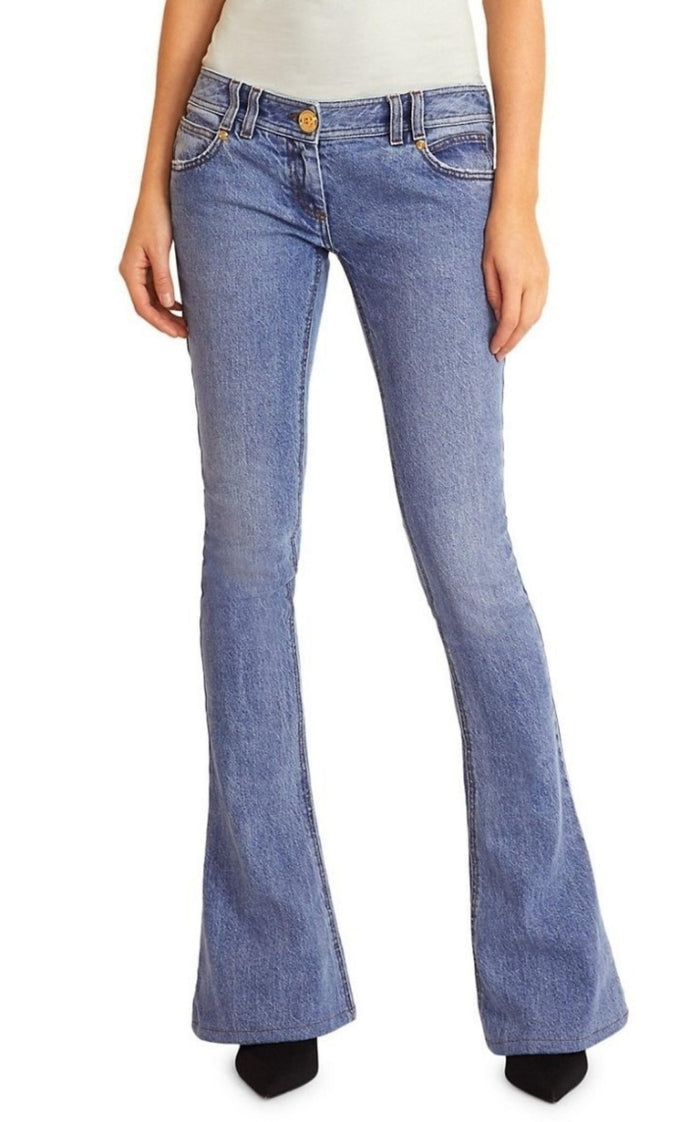Balmain Monogram Low - Rise Jeans - Runway Catalog