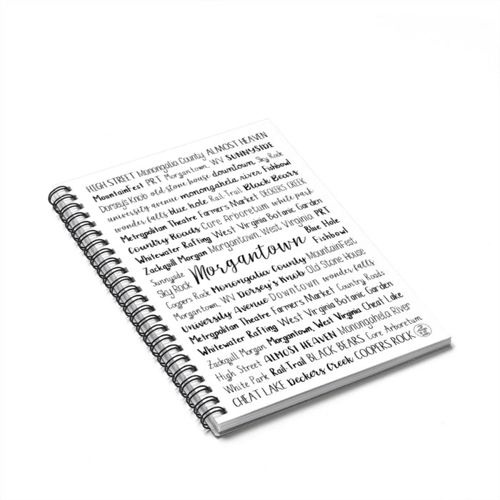 Morgantown, WV Spiral Notebook