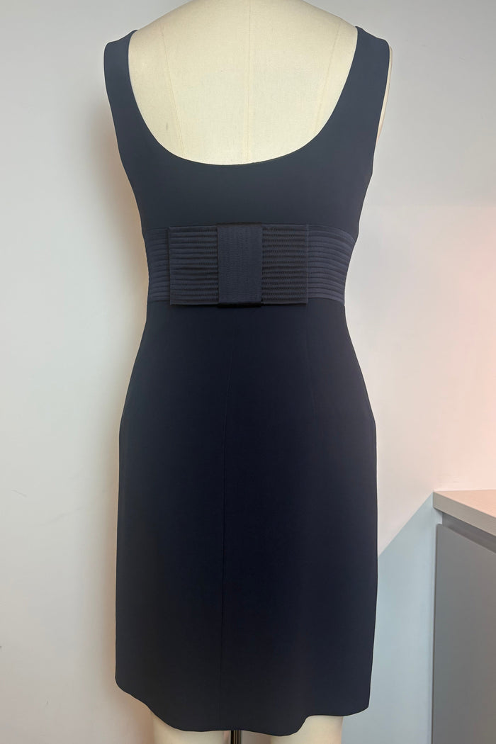 Moschino Couture Navy Dress with Bow Detail