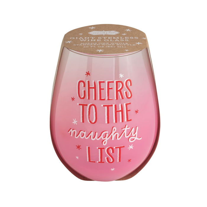 Mudpie- Giant Holiday Wine Glasses #44600154