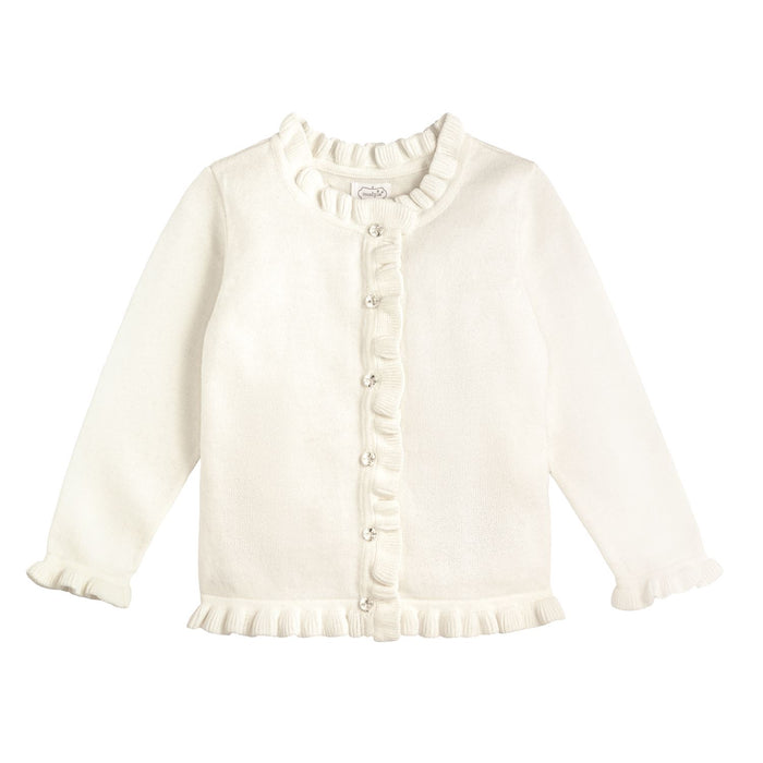Mudpie- Ivory Ruffle Cardigan #10140071