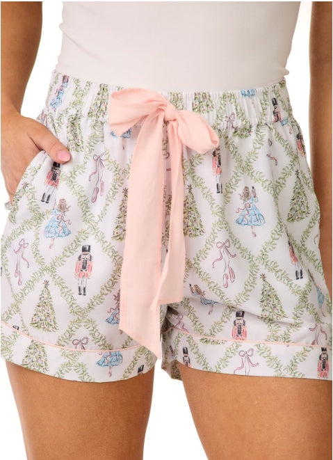 Mudpie- Nutcracker Pajama Shorts #81060017