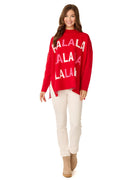 Mudpie- Red Holiday Jacquard Sweater #80140143