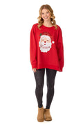 Mudpie- Santa Sparkle Sweatshirt #85100269 (ONE SIZE FITS MOST)