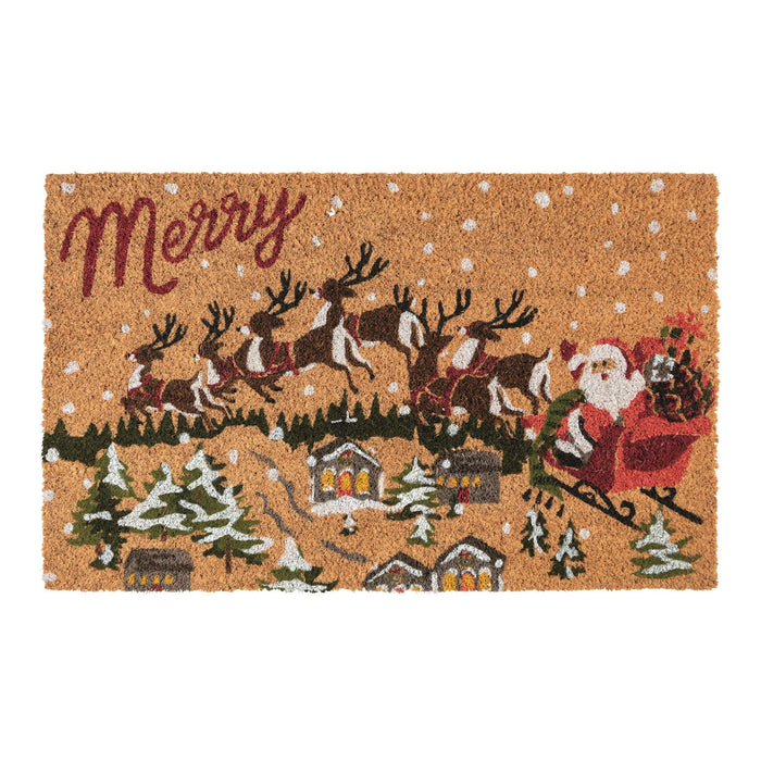 Mudpie- Santa's Sleigh Doormat  #42120043