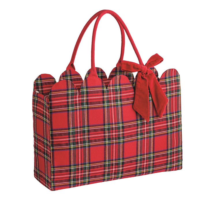 Mudpie- Tartan Scallop Totes #82160140