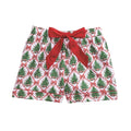 Mudpie- Tree Lattice Bow Pajama Shorts #81060019