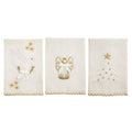 Mudpie- White Christmas Embroidery Towels #42170355