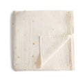 Mushie Muslin Swaddle Blanket Organic Cotton - Sun