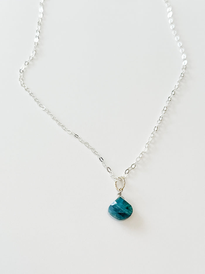 Mystic Royal Moonstone Necklace in sterling silver