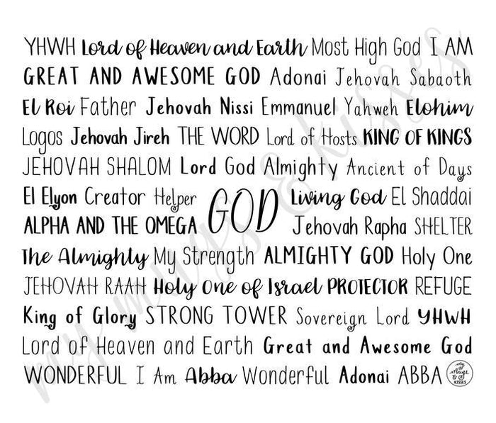 Names of God Travel Mug
