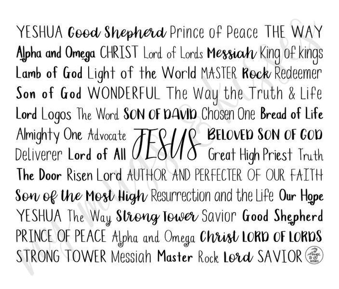 Names of Jesus Travel Mug