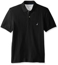 Nautica Polo de piqué de algodón sólido de Manga Corta para Hombre