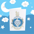 New Born Baby Blue Corps Crest Card
