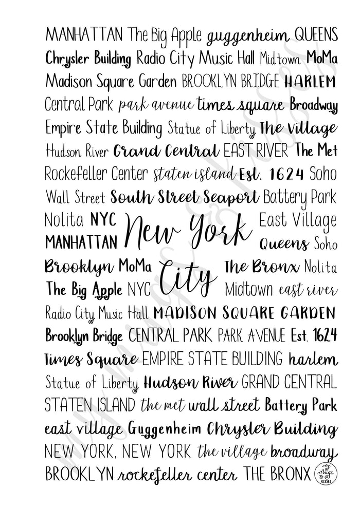 New York City, NY Spiral Notebook