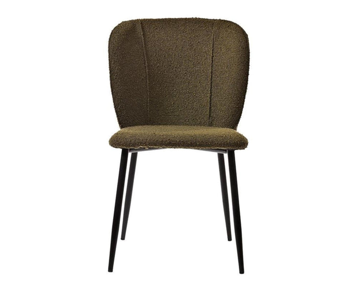 Nimbus Niche Dining Chair – Modern Upholstered Dining Chair for Home & Café Green