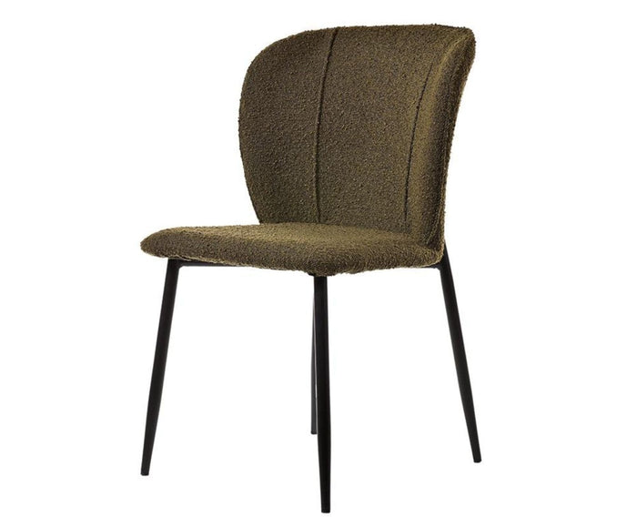 Nimbus Niche Dining Chair – Modern Upholstered Dining Chair for Home & Café Green
