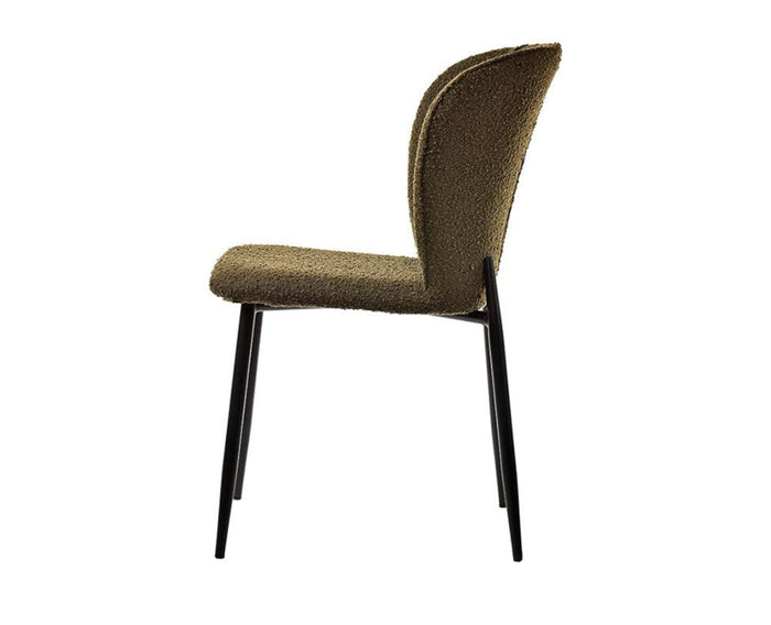 Nimbus Niche Dining Chair – Modern Upholstered Dining Chair for Home & Café Green