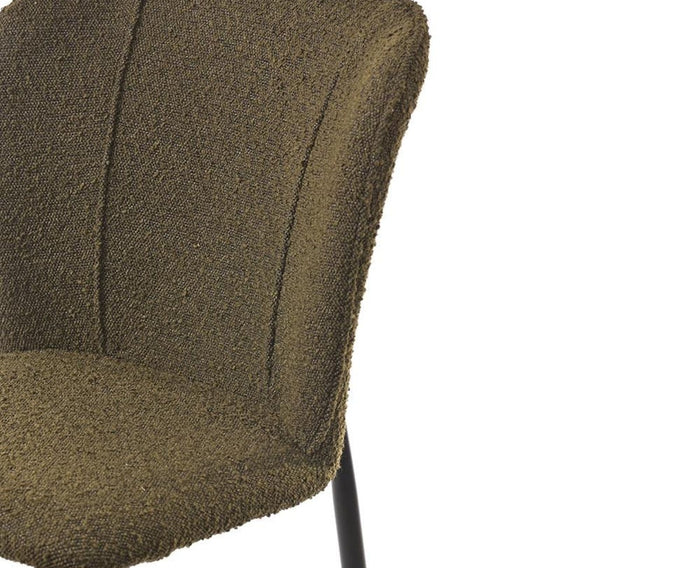 Nimbus Niche Dining Chair – Modern Upholstered Dining Chair for Home & Café Green