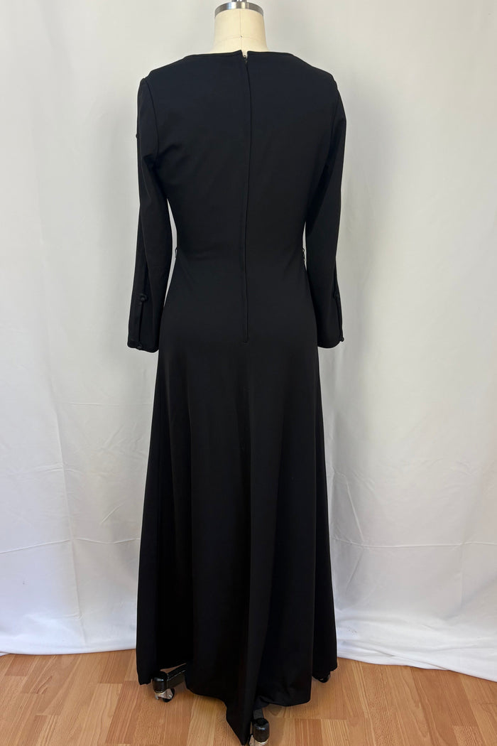 Ninette Melbourne Minimalist Black Maxi Dress