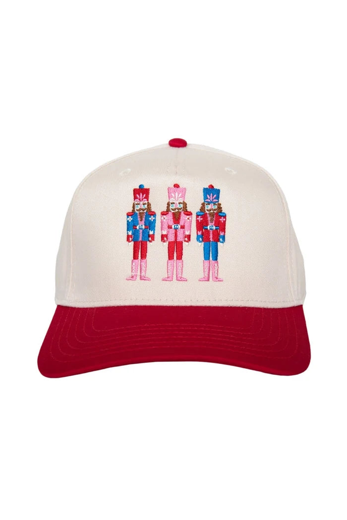 Christmas nutcrackers vintage trucker hat front