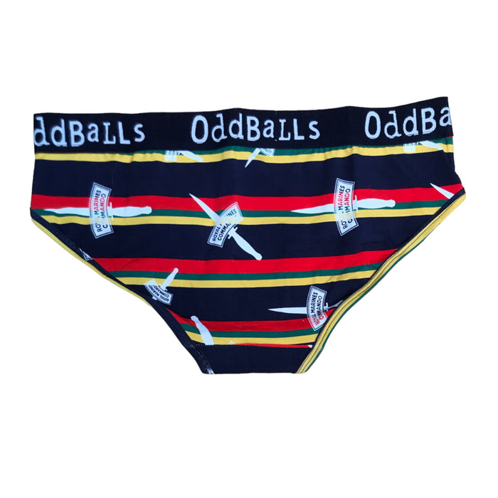 Oddballs Royal Marines Ladies Briefs - CORPS COLOURS