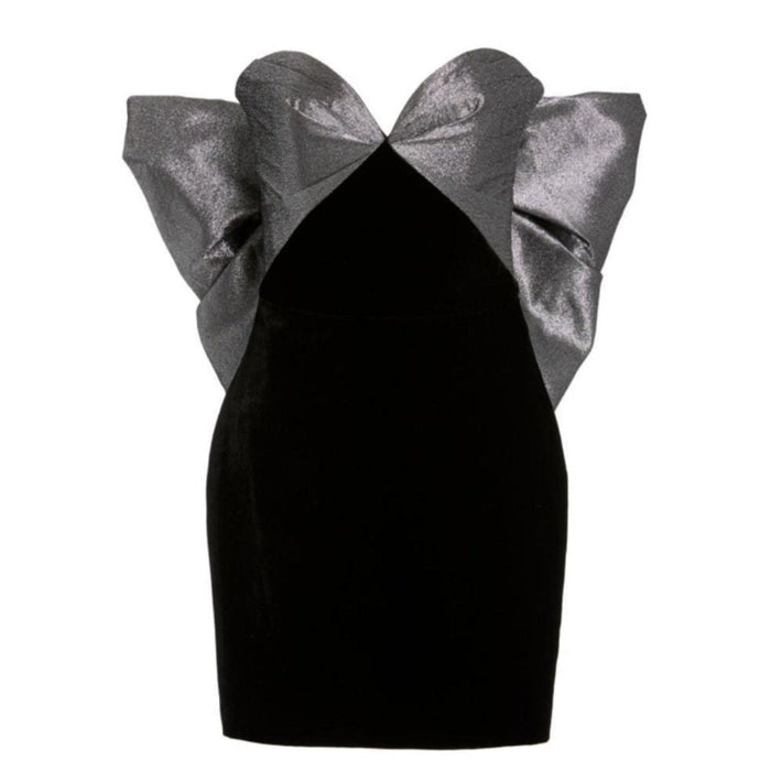 Rasario Off - The - Shoulder Bow Mini Dress - Runway Catalog