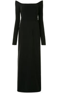 Carolina Herrera Off - the - shoulder Long - sleeve Dress - Runway Catalog