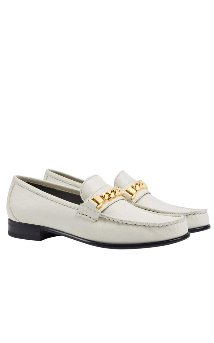 Gucci Off - White Curb Chain Loafers - Runway Catalog