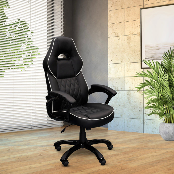 Office Express High Back Race Series Executive Office Chair - Black
