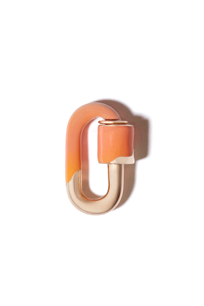 Ombre Chubby Babylock - Peche Enamel 14k Yellow Gold