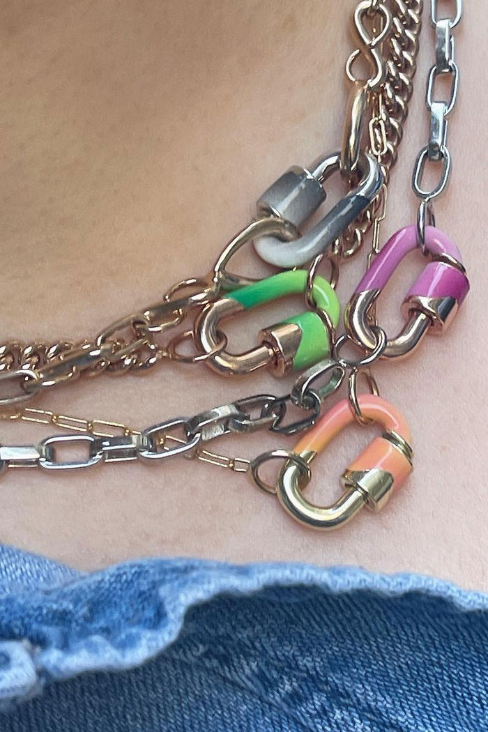 Ombre Chubby Babylock - Peche Enamel 14k Yellow Gold