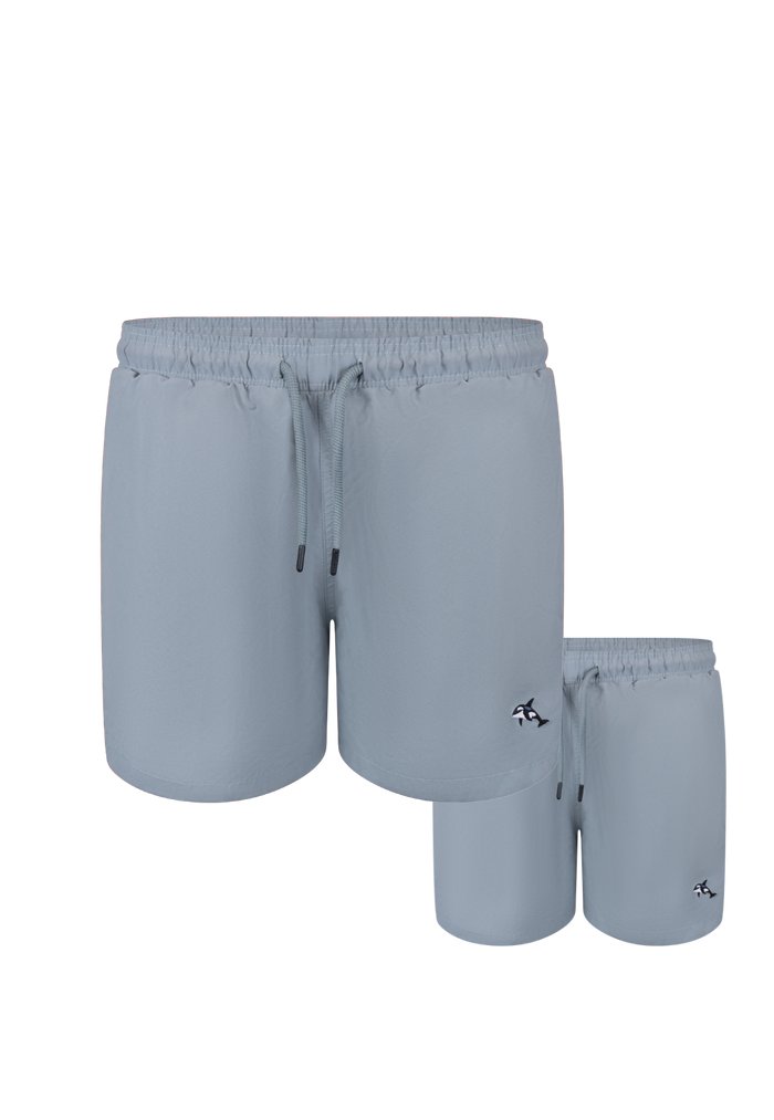 Orca Plain Father & Son Swim Trunks