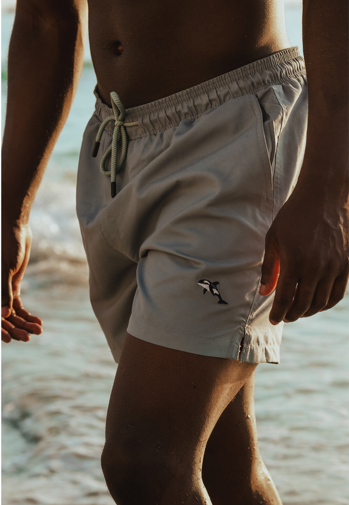 Orca Plain Father & Son Swim Trunks