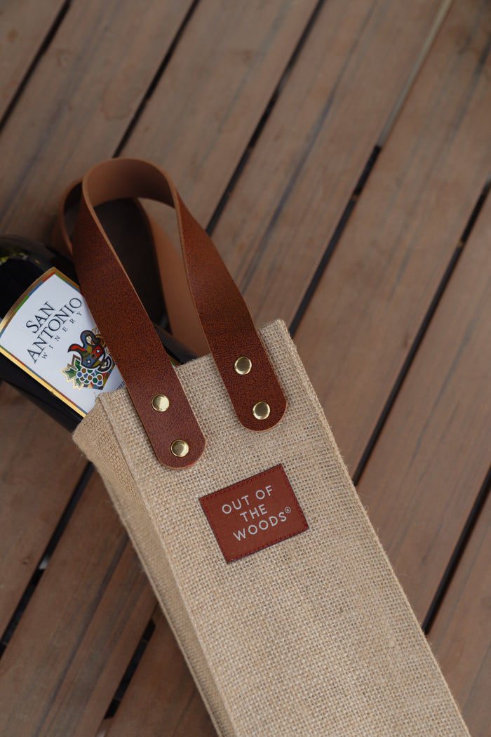 Out of the Woods® Jute Wine Tote