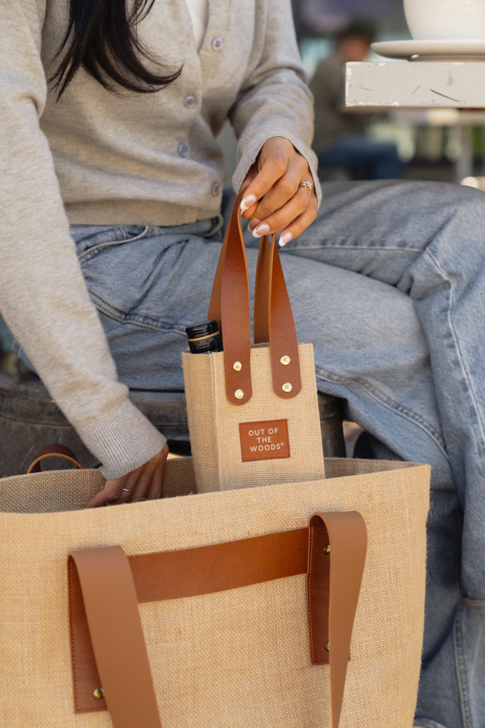 Out of the Woods® Jute Wine Tote