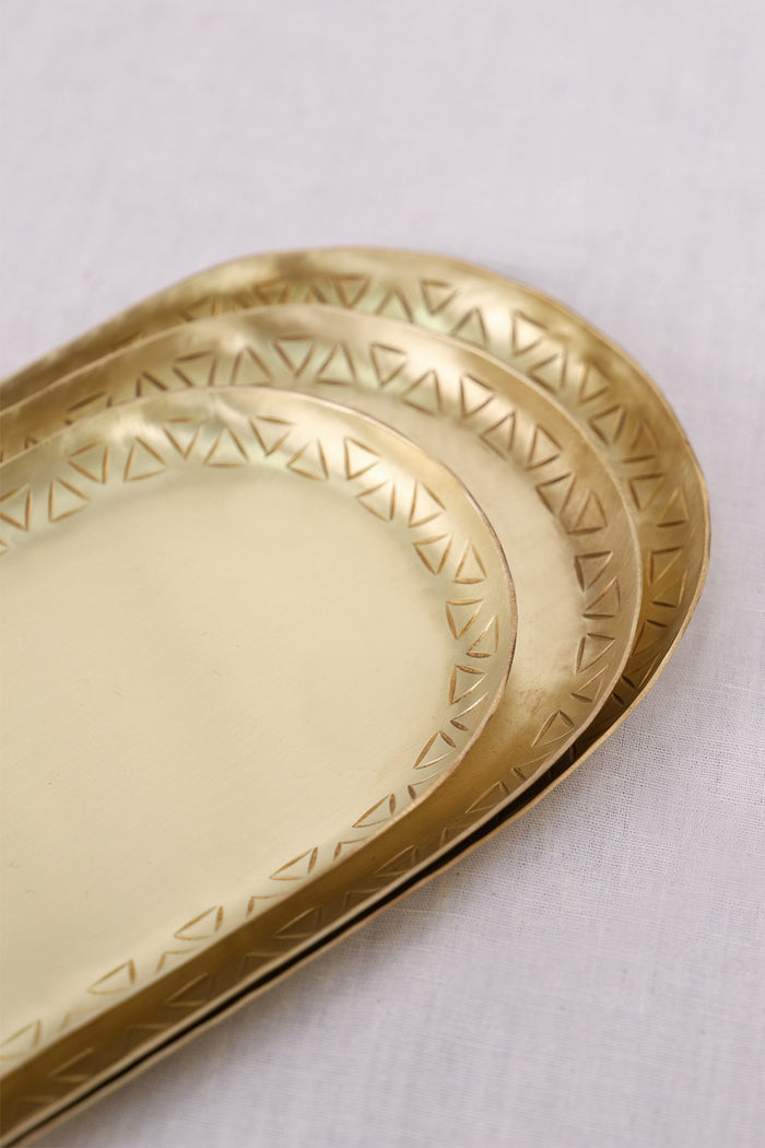 Oval Brass Tray