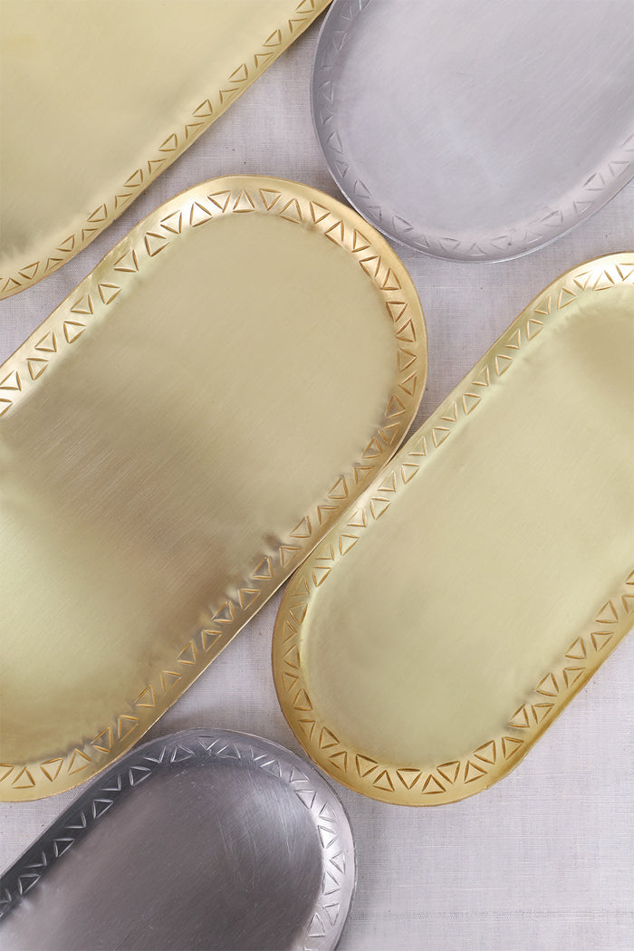 Oval Brass Tray