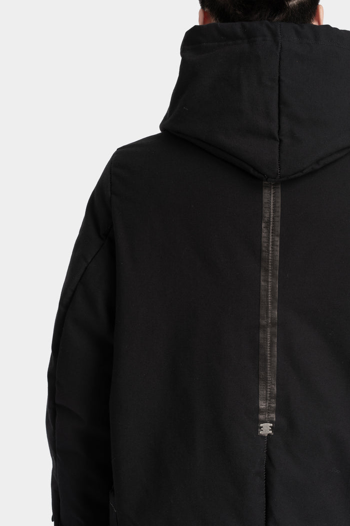 69 by Isaac Sellam | AW25 - High neck zip up padded coat, BIG PARKA ARMURE