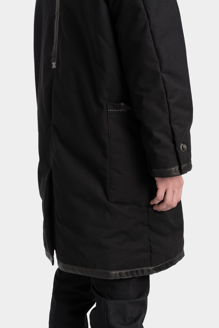 69 by Isaac Sellam | AW25 - High neck zip up padded coat, BIG PARKA ARMURE