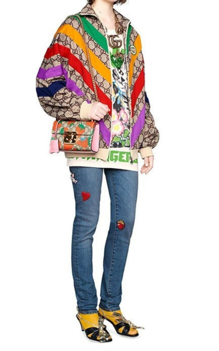 Gucci Padlock Gg Strawberry Small Shoulder Bag - Runway Catalog