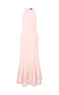 David Koma Paillette Illusion Midi Pink Dress - Runway Catalog