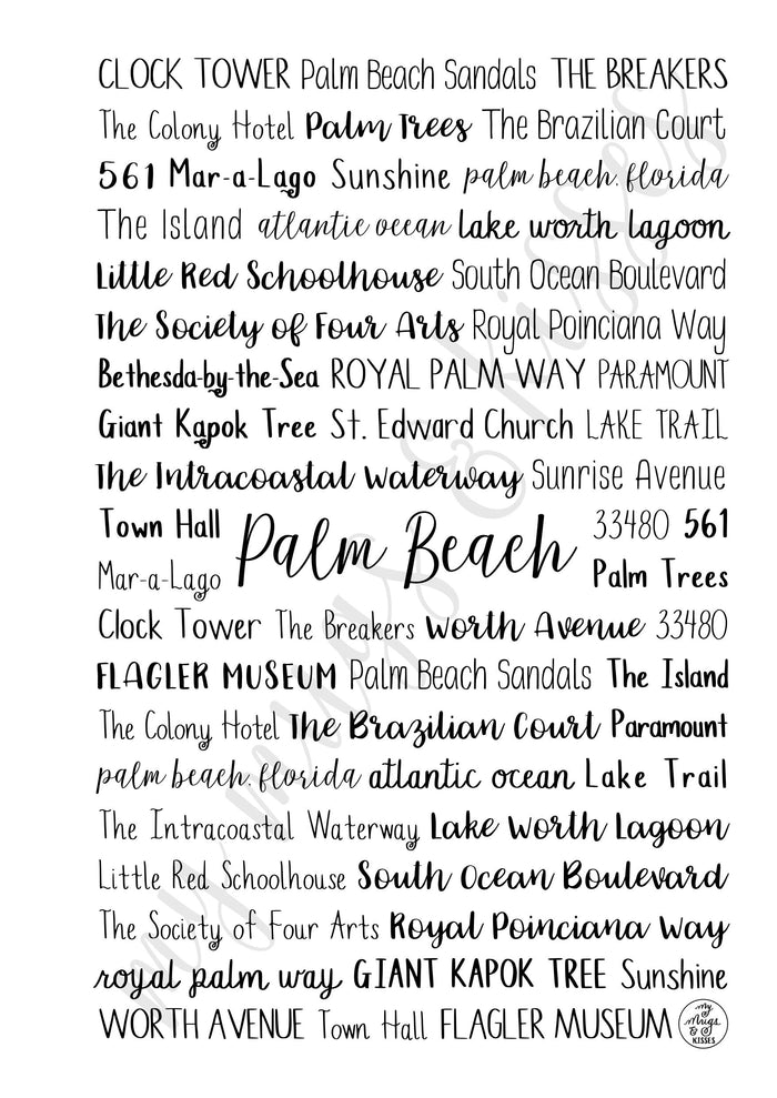 Palm Beach, FL Spiral Notebook