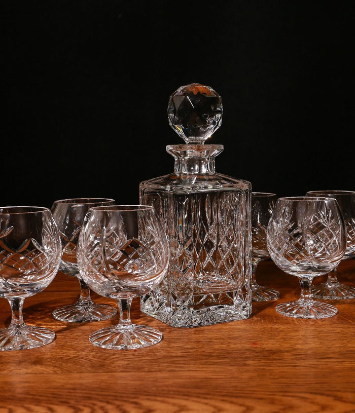 Panel Style Brandy 7 Piece Hosting Set