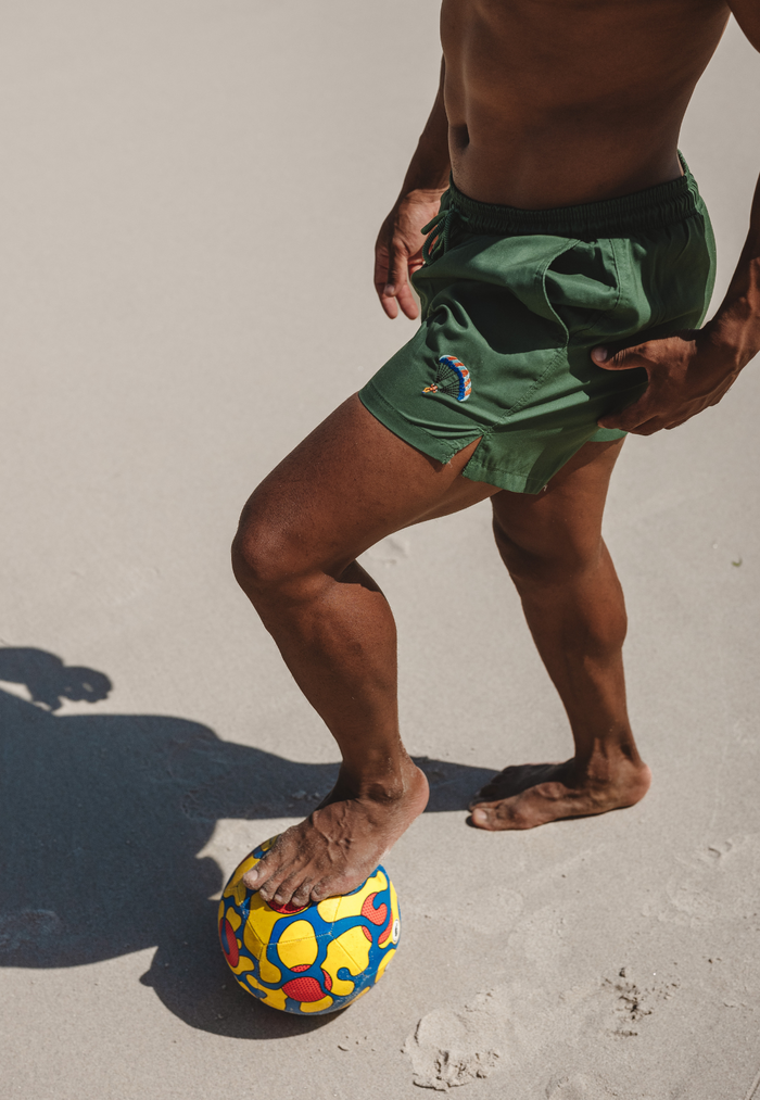 Parachute Plain Father & Son Swim Trunks