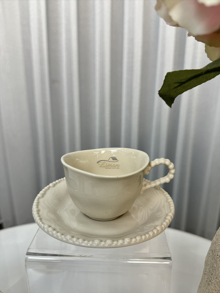 Bavary Parel Espressoset 12 Delig | 6 Persoons Beige