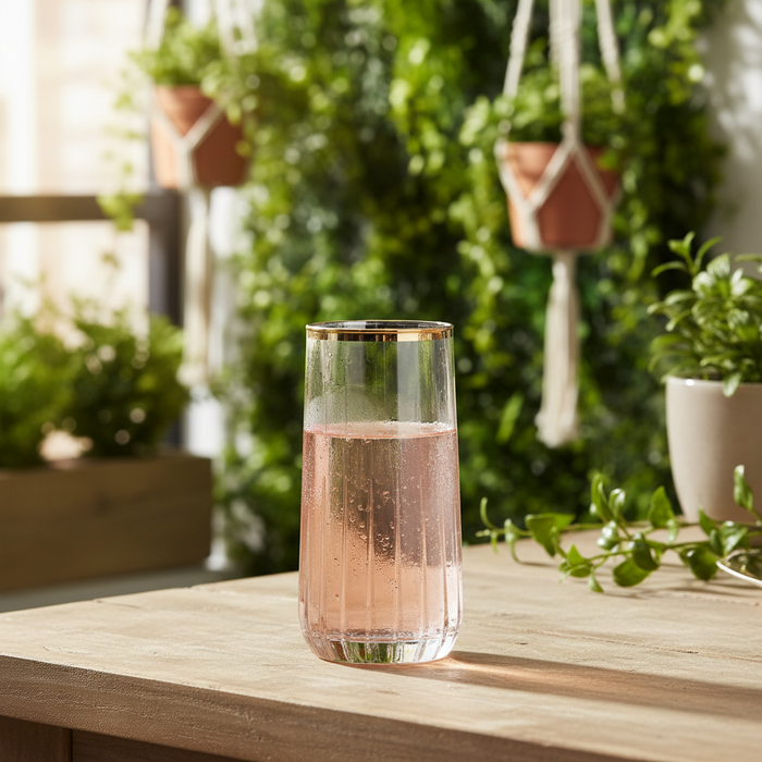 Pasabahce Nova Drinkglazen Gold 4 Delig 360cl