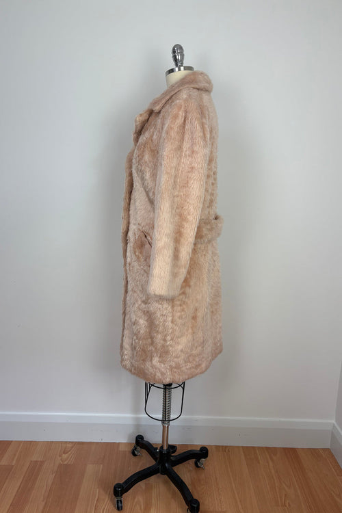 'Passport' Faux Shag Fur Coat