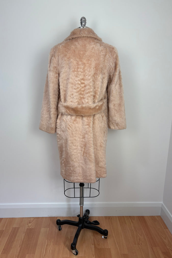 'Passport' Faux Shag Fur Coat