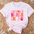 Peachy Support Women In AG- Bella Canvas T-Shirt